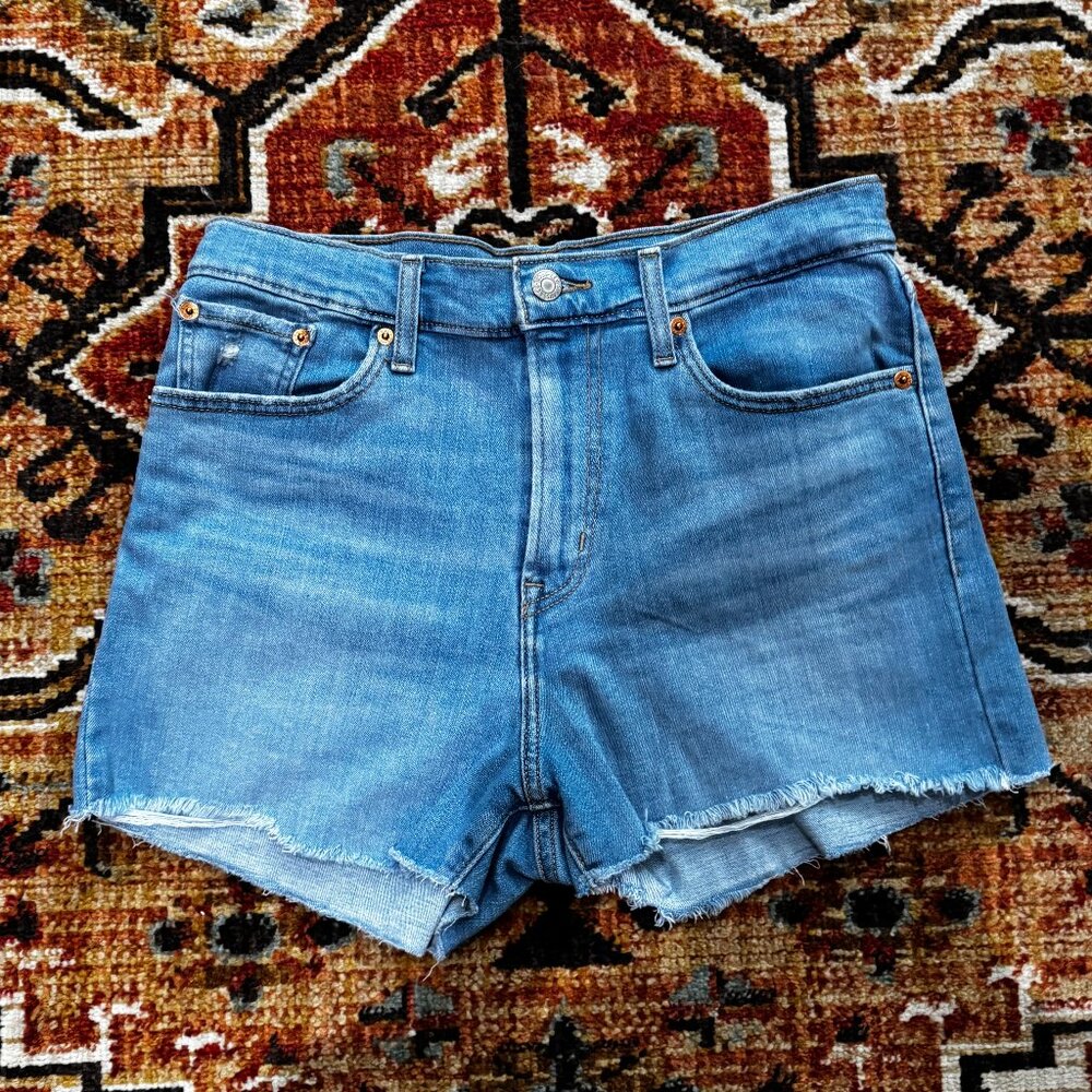 Levi's High Rise Denim Shorts, Size 29